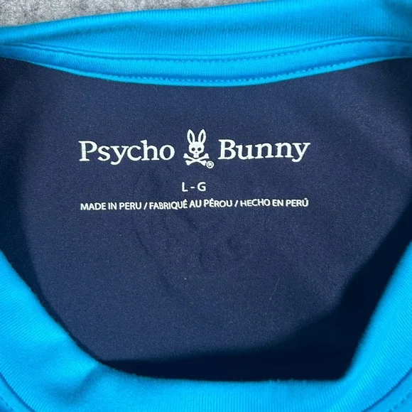 NWT Psycho Bunny T Shirt Women's large Blue Volunteer Tennis Canada jersey - Picture 5 of 16